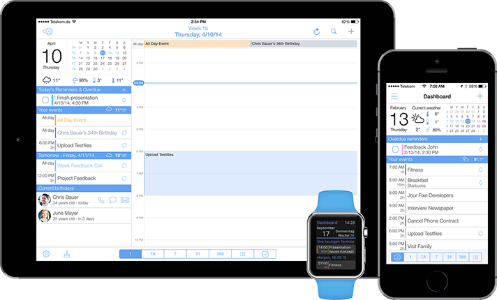miCal is available as universal app. Buy once, own it for iPhone and iPad